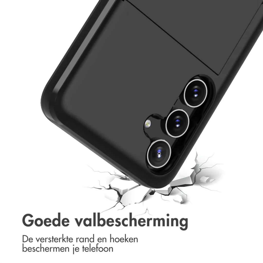 Imoshion Hoesje Samsung Galaxy A55 - Pasjeshouder 2 Stuks - Zwart