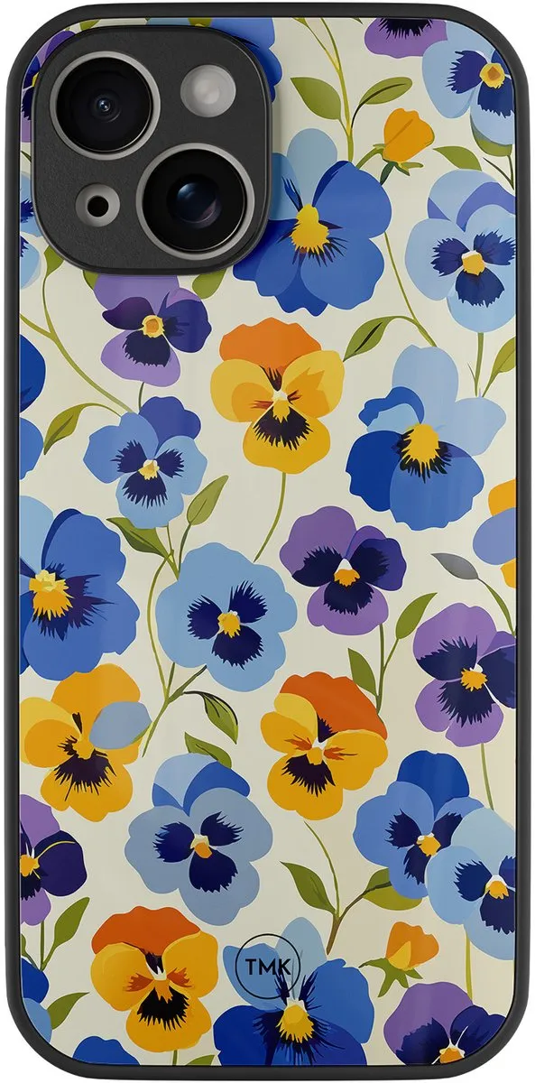 Casevibes iPhone 13 Hoesje Viooltjesmix Bloemen