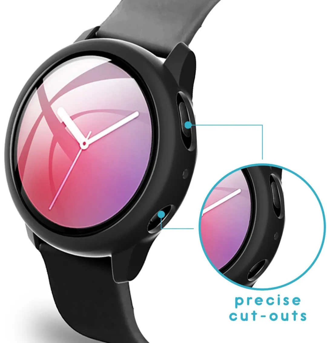 Imoshion Screen Protector Samsung Galaxy Watch Active2 44mm - Zwart