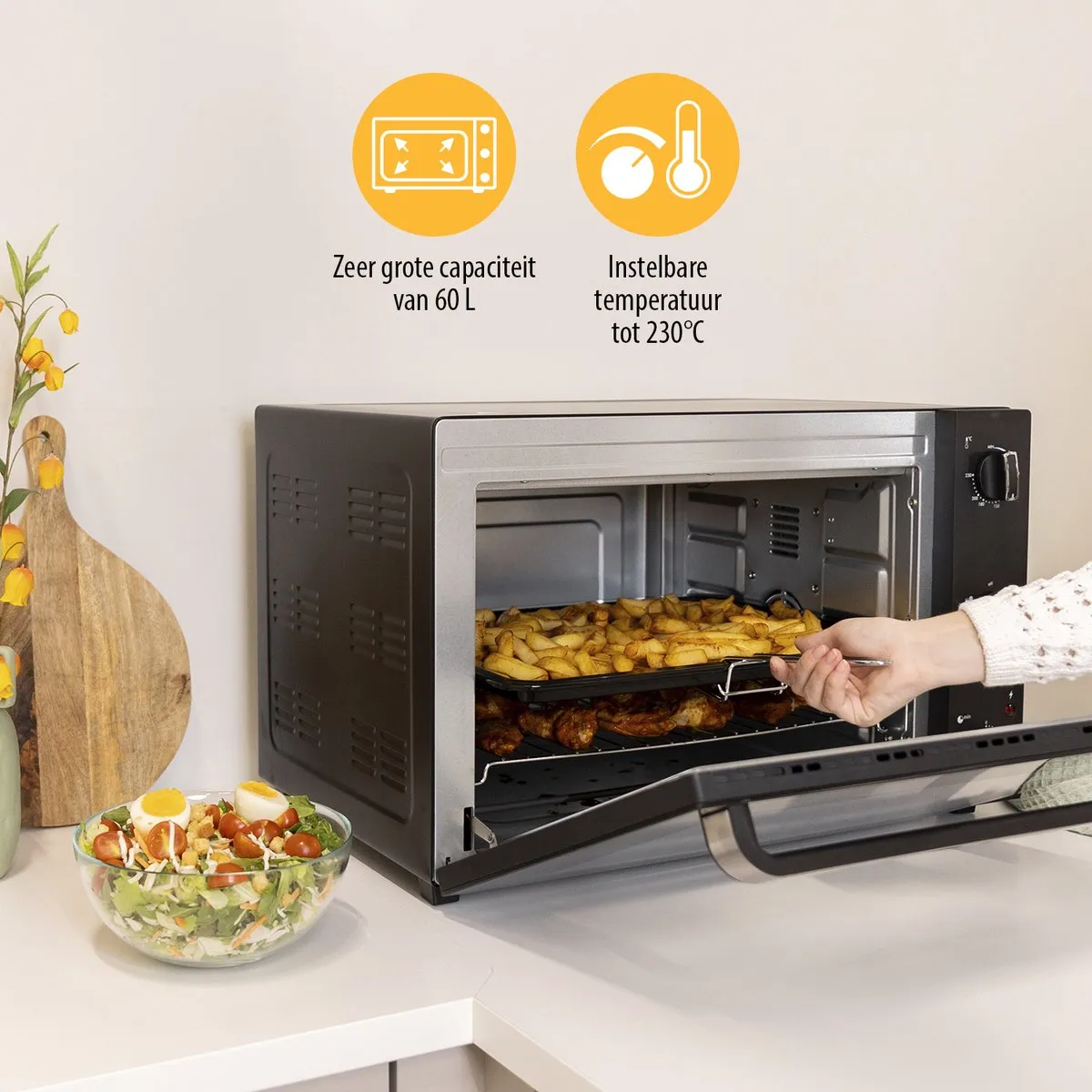 Tristar OV-3640 Vrijstaande Oven 2000W - 60L - Zwart