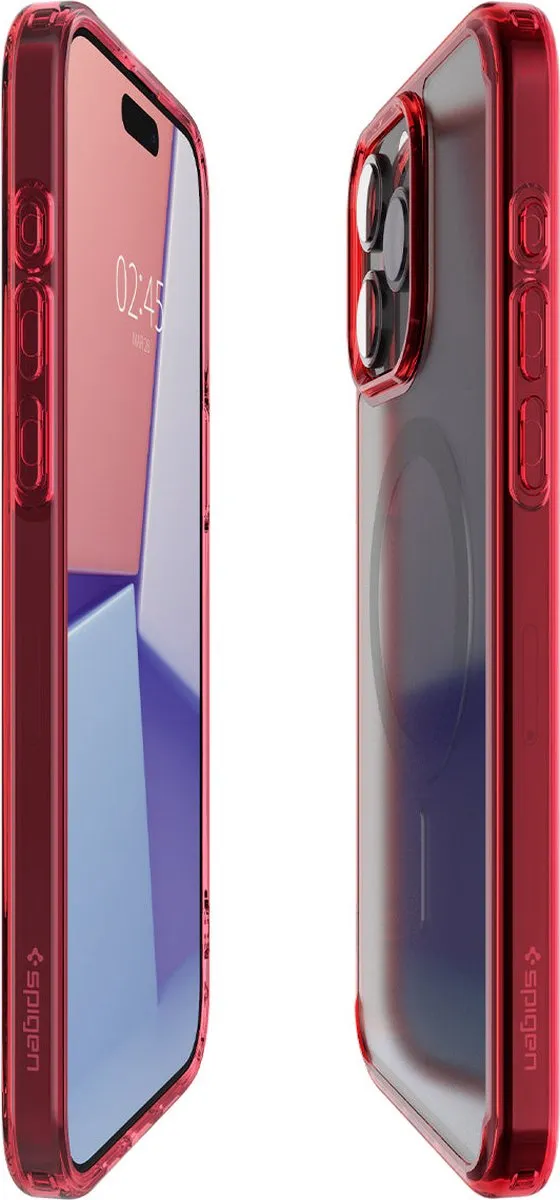 Spigen Ultra Hybrid Hoesje iPhone 15 Pro - Rood - MagSafe