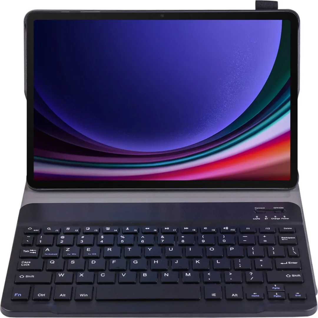 Just in Case Cazy Tablet Hoes AZERTY Bluetooth Toetsenbord - Zwart