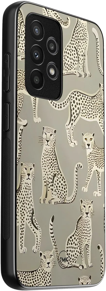 Casevibes Hoesje Samsung Galaxy A53 Cheetah Chic - Zwart