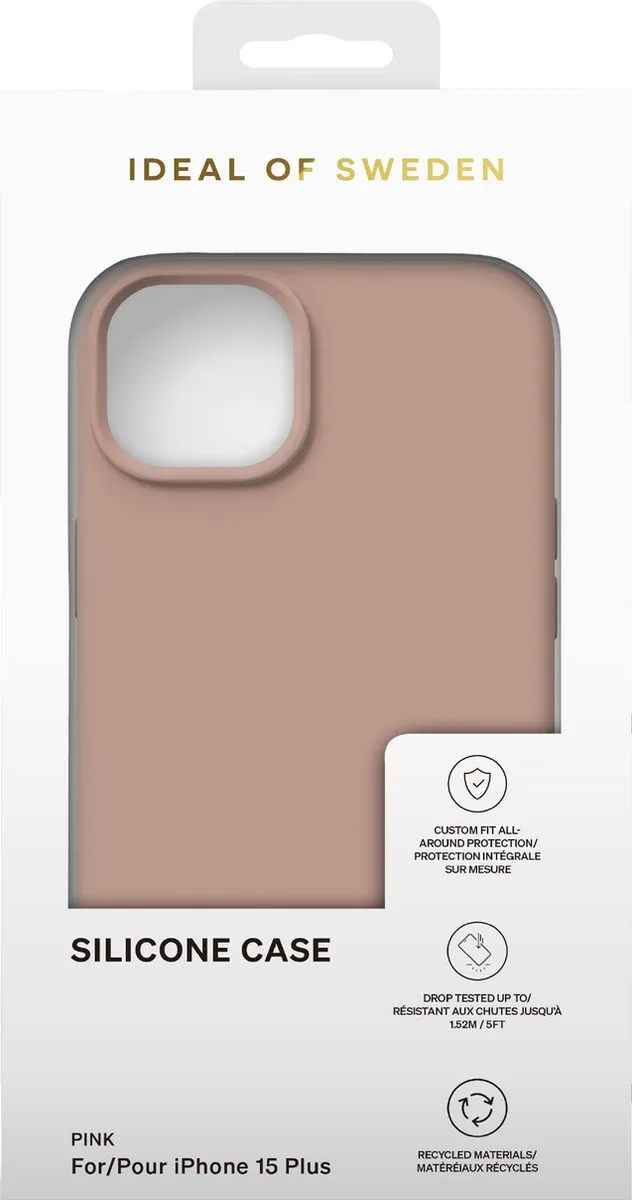 iDeal of Sweden iPhone 15 Plus Hoesje Silicone Blush Pink - IDSIC-I2367-408 - afbeelding 4 van 5