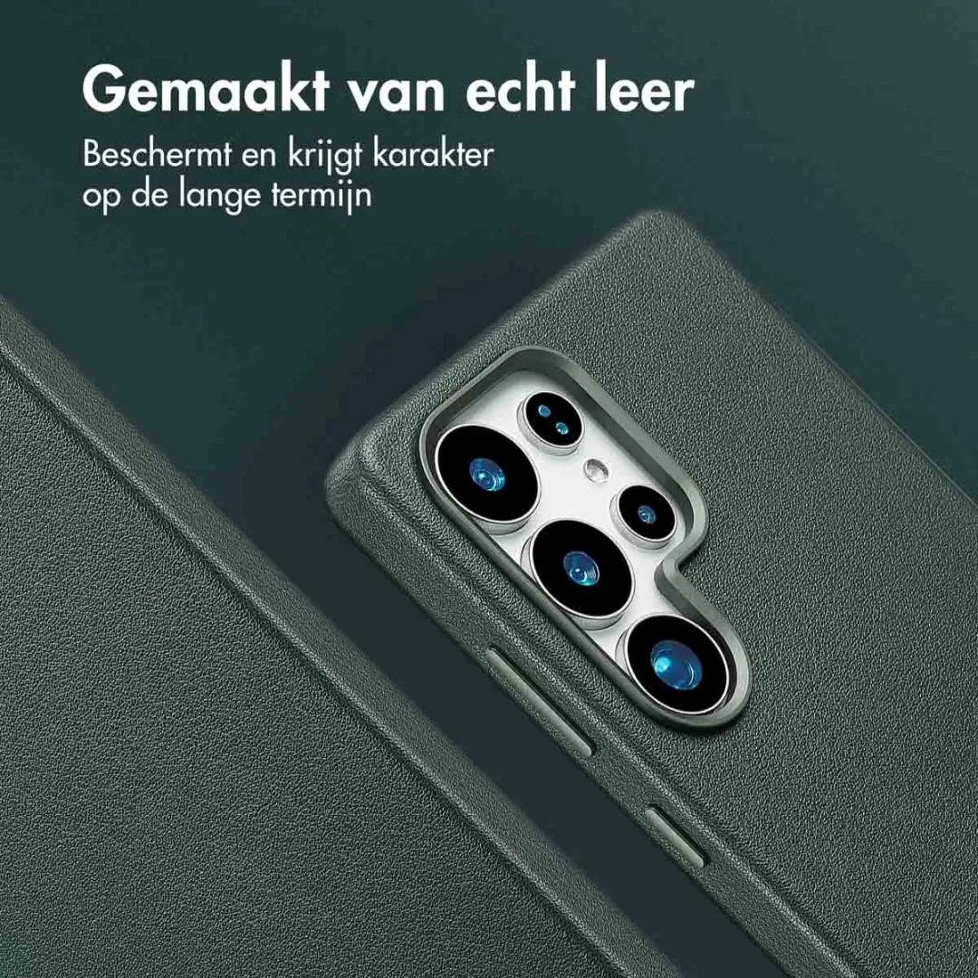 Accezz Hoesje Samsung Galaxy S25 Ultra - Magnetische Ring - Cedar Green