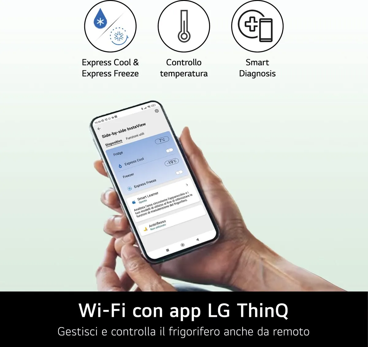 LG InstaView GMG960EVJE Vrijstaande Koelkast 638L - 2 Groentelades - Zwart