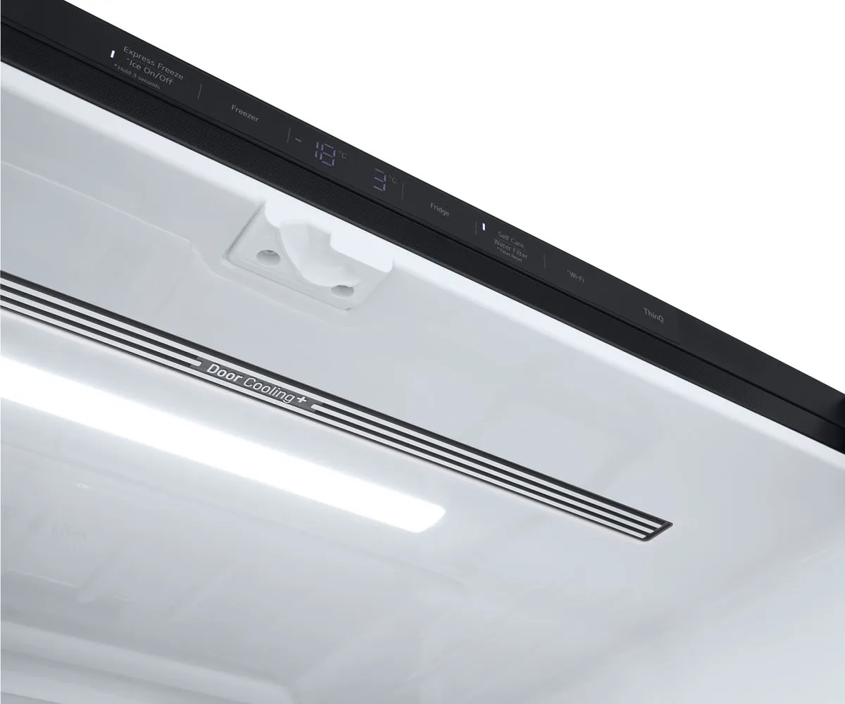 LG InstaView GMG960EVJE Vrijstaande Koelkast 638L - 2 Groentelades - Zwart