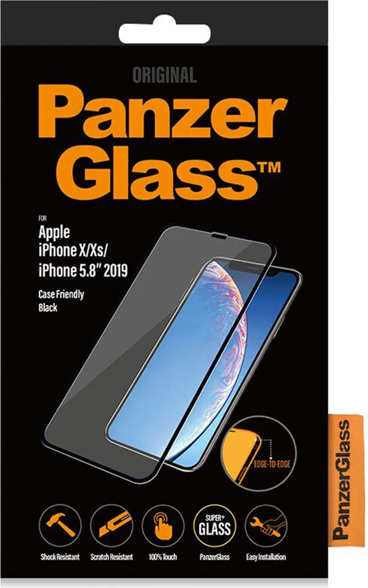 PanzerGlass PZ-2664 iPhone Screenprotector - Zwart