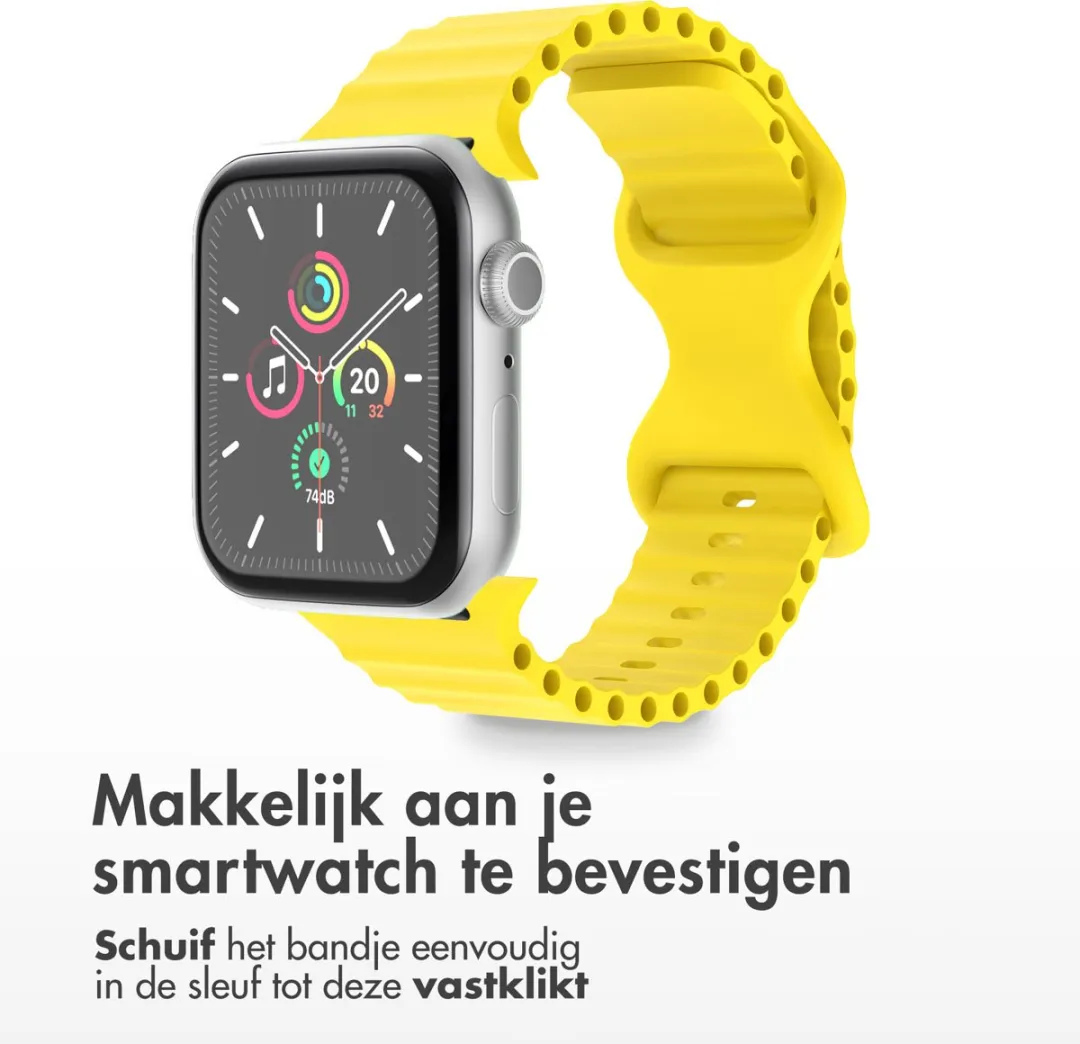Imoshion Siliconen Bandje Apple Watch 44-49mm - Geel - afbeelding 4 van 6