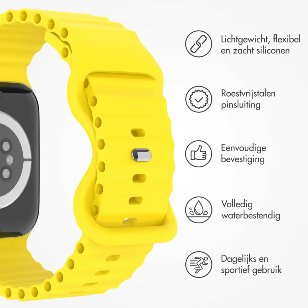 Imoshion Siliconen Bandje Apple Watch 44-49mm - Geel - afbeelding 2 van 6