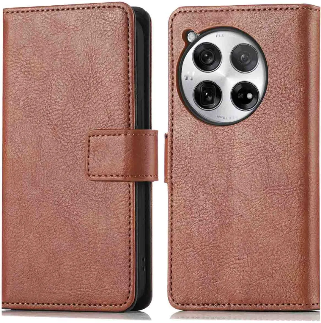 Imoshion Hoesje OnePlus 12 - 3 Pasjes - Bruin