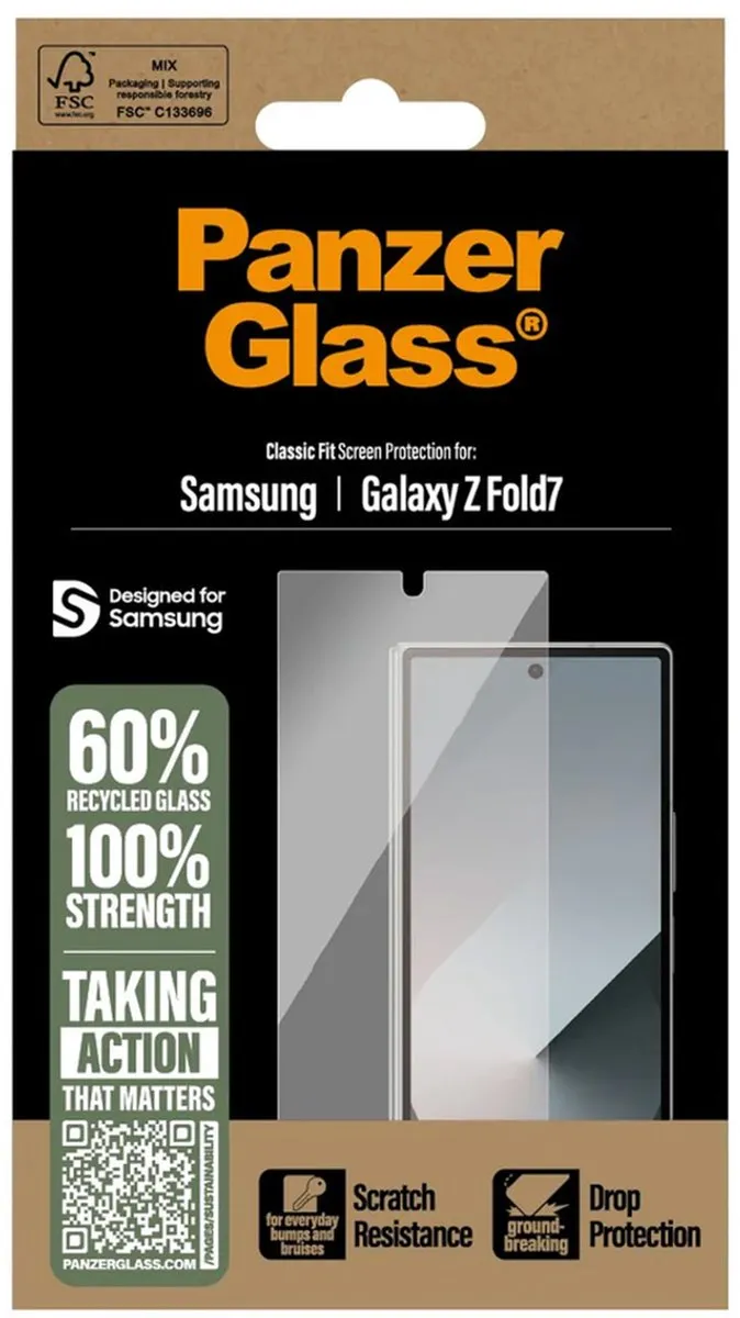 PanzerGlass Ultra Wide Fit PG68903 Screenprotector - Samsung Galaxy Z Fold 7