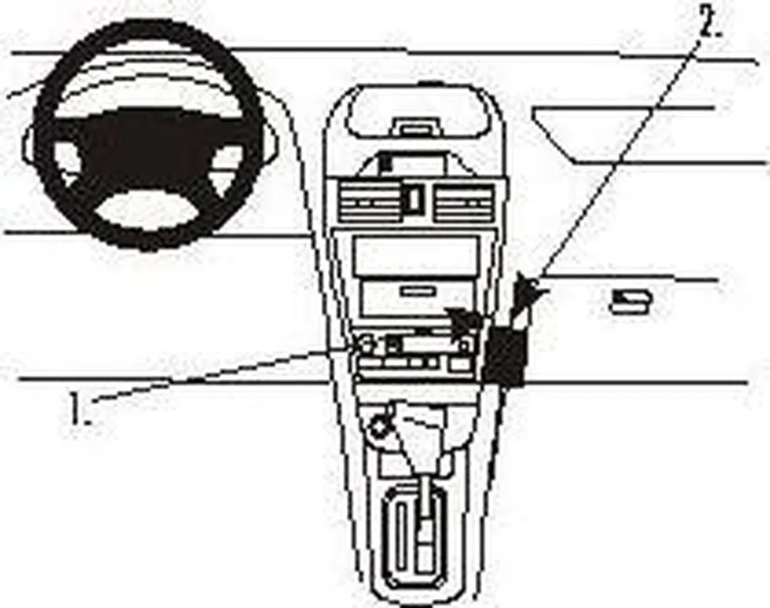 Brodit ProClip Angled Mount Nissan Maxima 2000-2004 - 852811