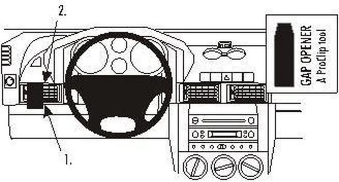 Brodit ProClip 803374 Land Rover Freelander 1998-2006 - Zwart