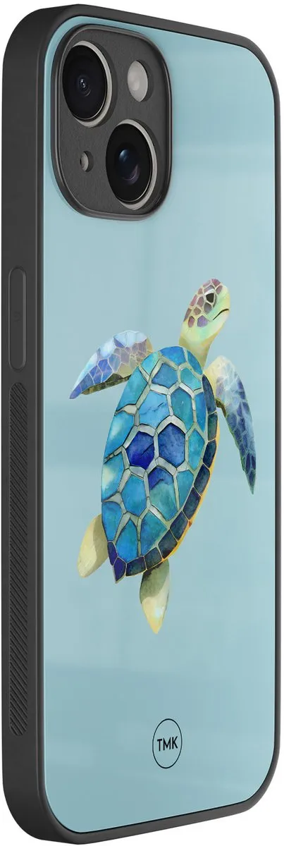 Casevibes iPhone 14 Hoesje Schildpad Blauw - TPU
