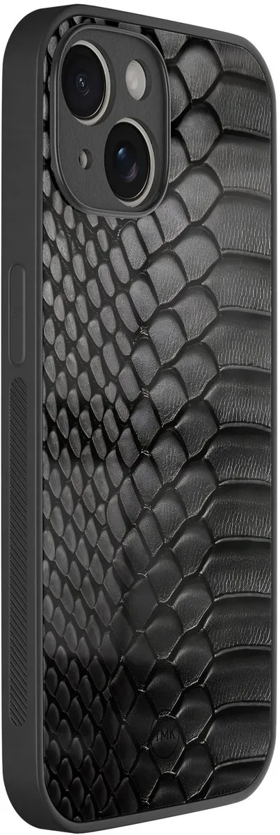 Casevibes iPhone 14 Hoesje Black Snake - Zwart