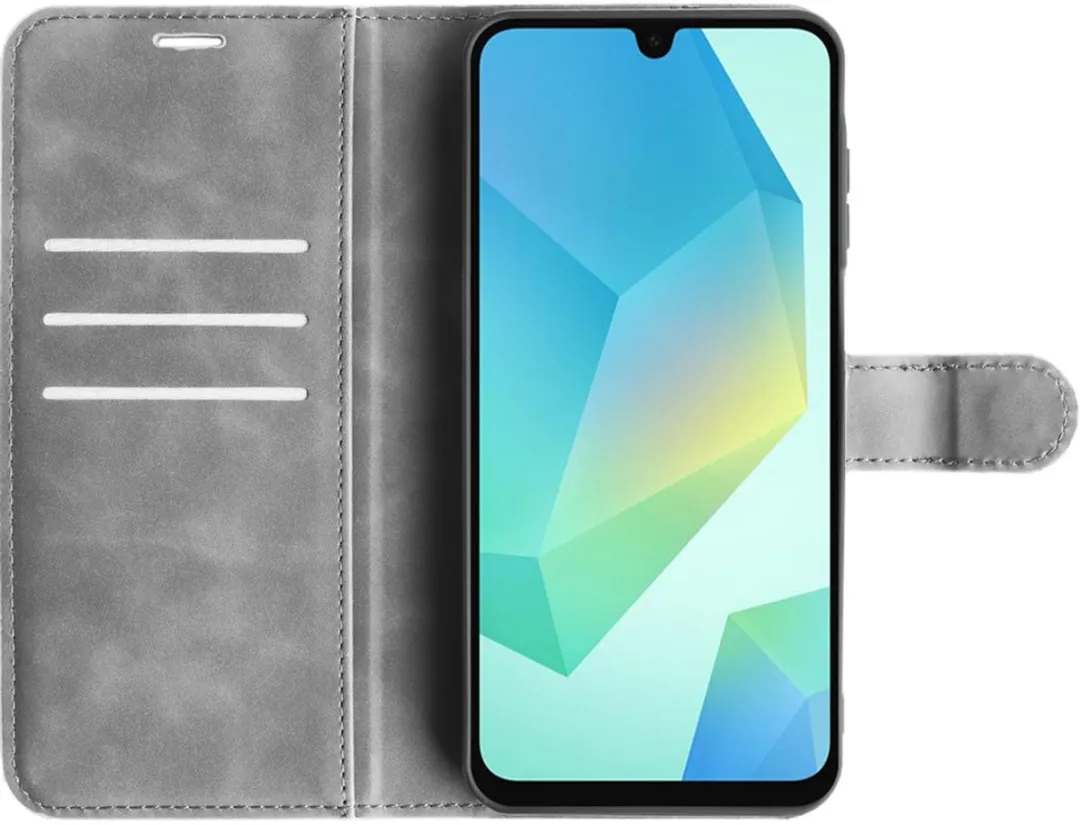 Just in Case Cazy Hoesje Samsung Galaxy A36/A56 - 4 Pasjes Grijs