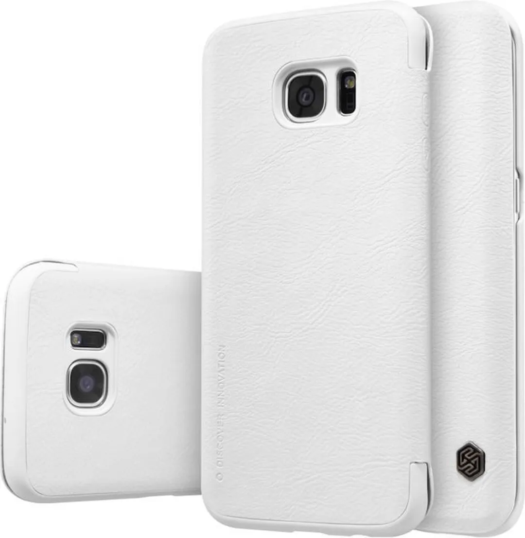 Nillkin Qin S-View Book Case Samsung Galaxy S7 Edge - Wit - afbeelding 3 van 6