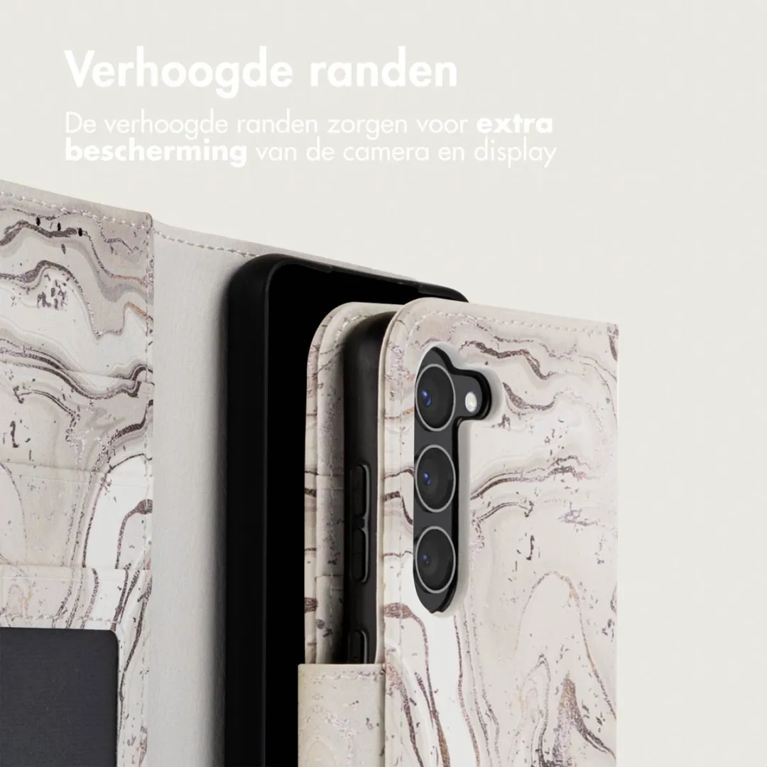 Imoshion Galaxy S23 Hoesje Sandy Marble - 3 Pasjes