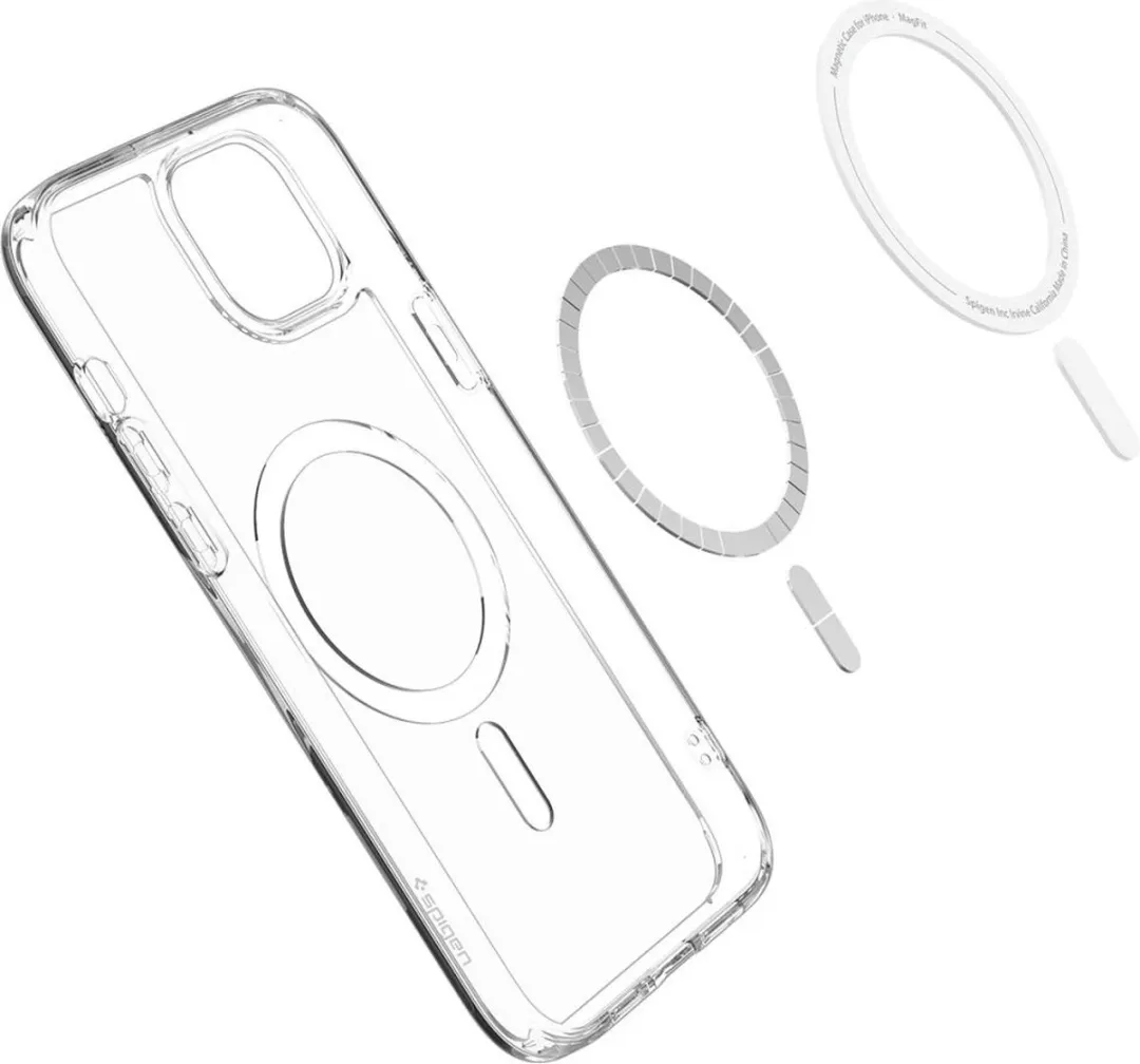 Spigen Ultra Hybrid Magfit Hoesje iPhone 15 Plus - 8809896749992 - Wit