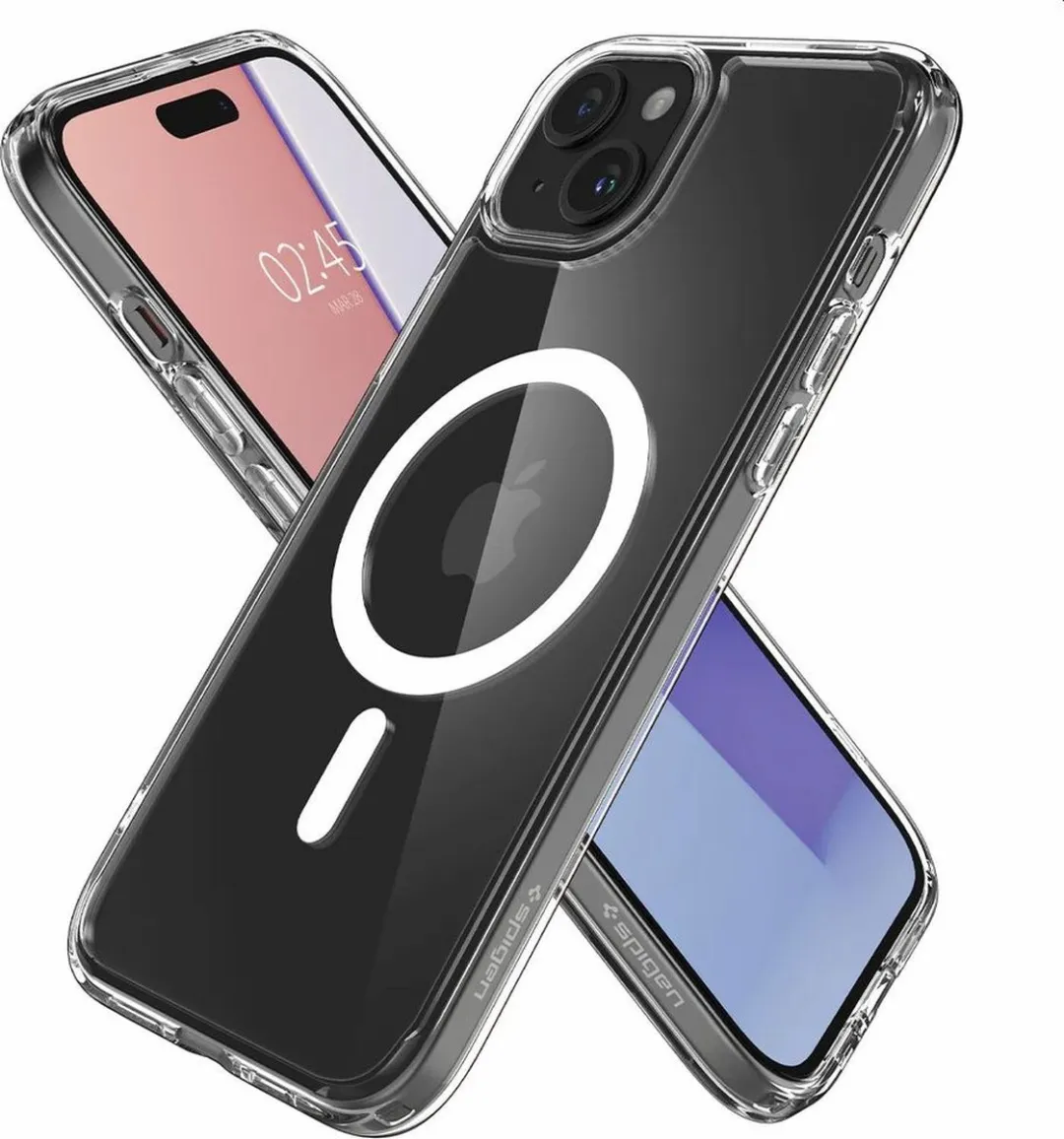 Spigen Ultra Hybrid Magfit Hoesje iPhone 15 Plus - 8809896749992 - Wit