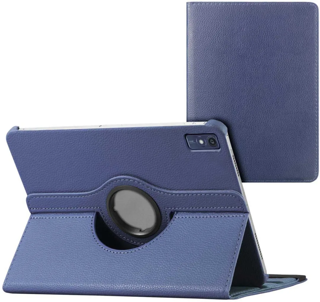Imoshion SH00067824 Tablethoes - Lenovo Tab P12 - 360° Bookcase - Donkerblauw