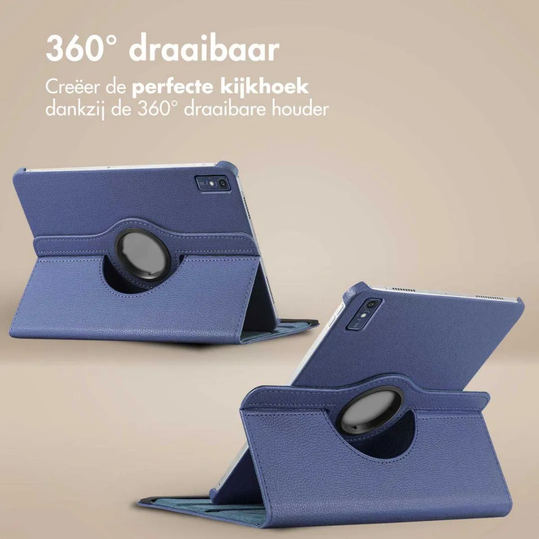 Imoshion SH00067824 Tablethoes - Lenovo Tab P12 - 360° Bookcase - Donkerblauw