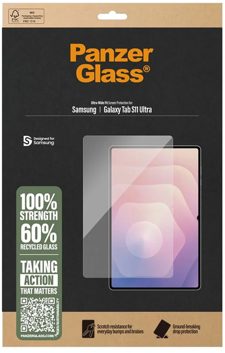 PanzerGlass PG98508 Screenprotector - Samsung Galaxy Tab S11 Ultra - Transparant