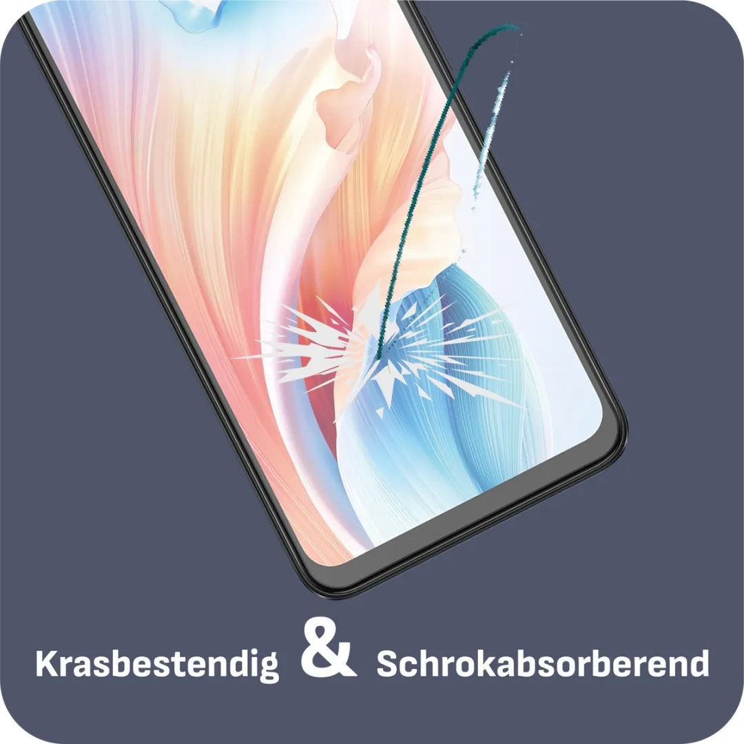 Just in Case Cazy Screenprotector Oppo A18/A38 - 2 Stuks