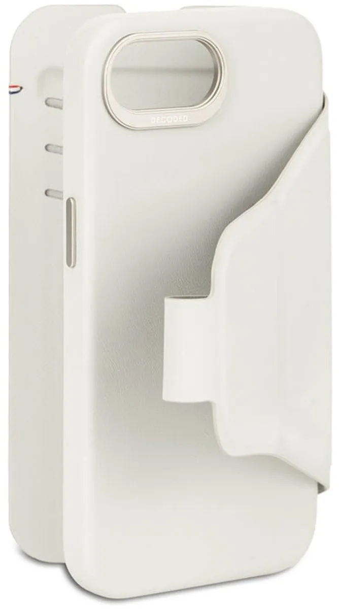 Decoded Siliconen Hoesje iPhone 16e D25IPOSEDW6TSCY - Wallet 3 Pasjes - Beige