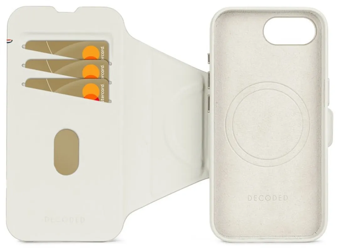 Decoded Siliconen Hoesje iPhone 16e D25IPOSEDW6TSCY - Wallet 3 Pasjes - Beige - afbeelding 6 van 6