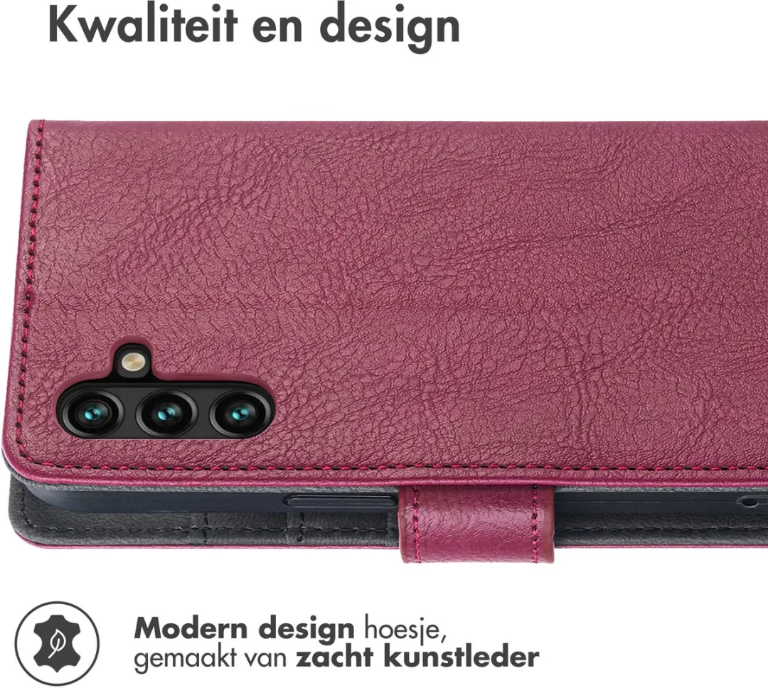 imoshiion Hoesje Samsung Galaxy A13 4G - 3 Pasjes - Bordeaux