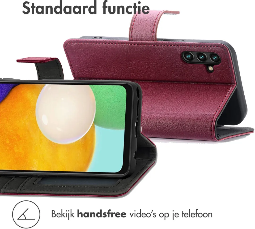 imoshiion Hoesje Samsung Galaxy A13 4G - 3 Pasjes - Bordeaux