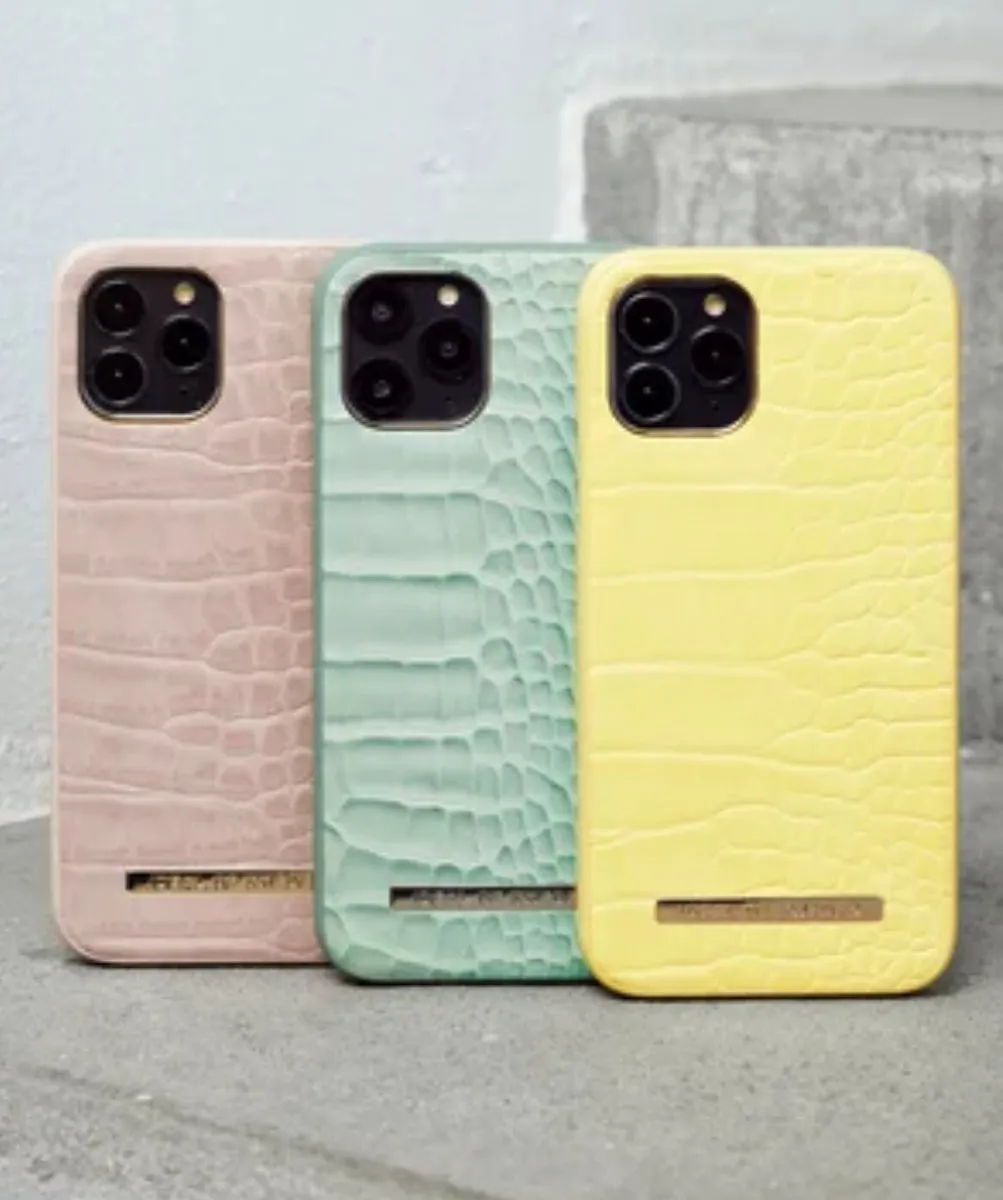iDeal of Sweden Atelier Case Introductory iPhone 12 Pro Max - Mint Croco - afbeelding 6 van 6