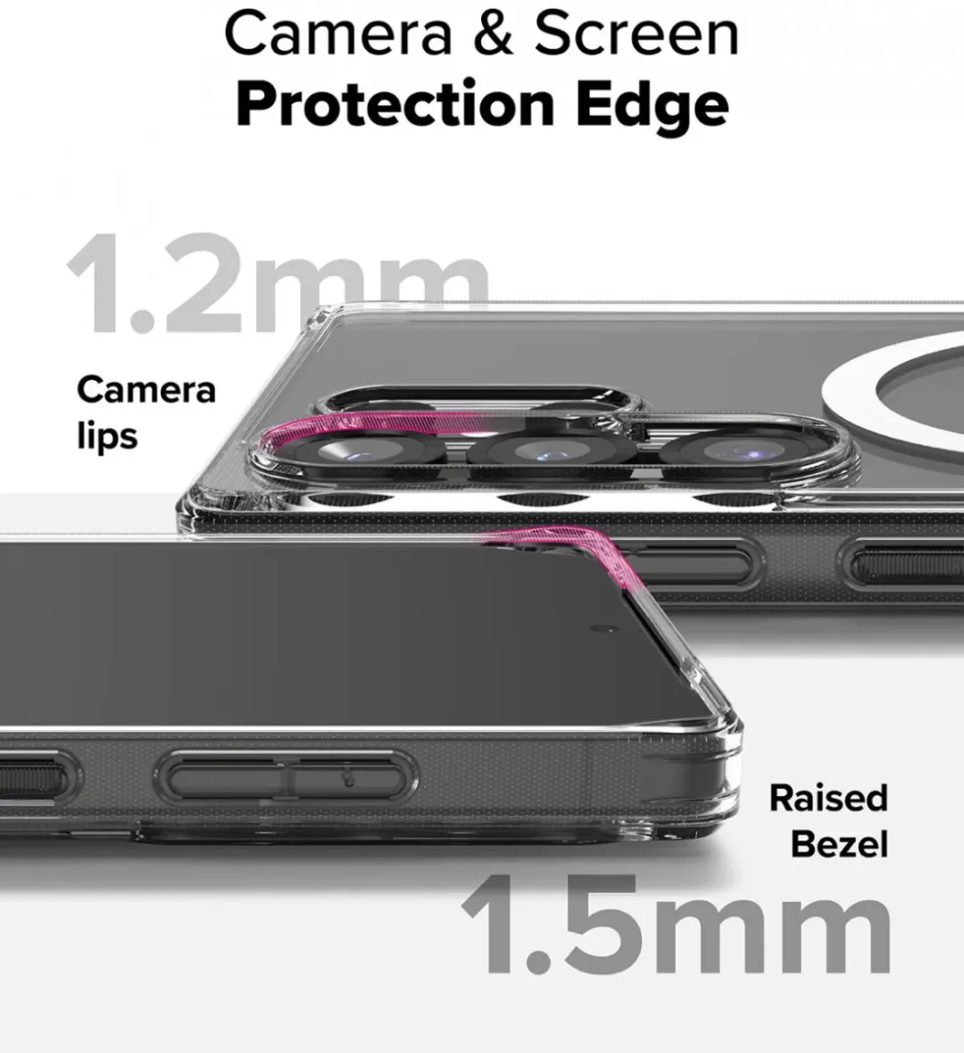 Ringke Fusion Magnetic Hoesje - Samsung Galaxy S25 Ultra - Transparant