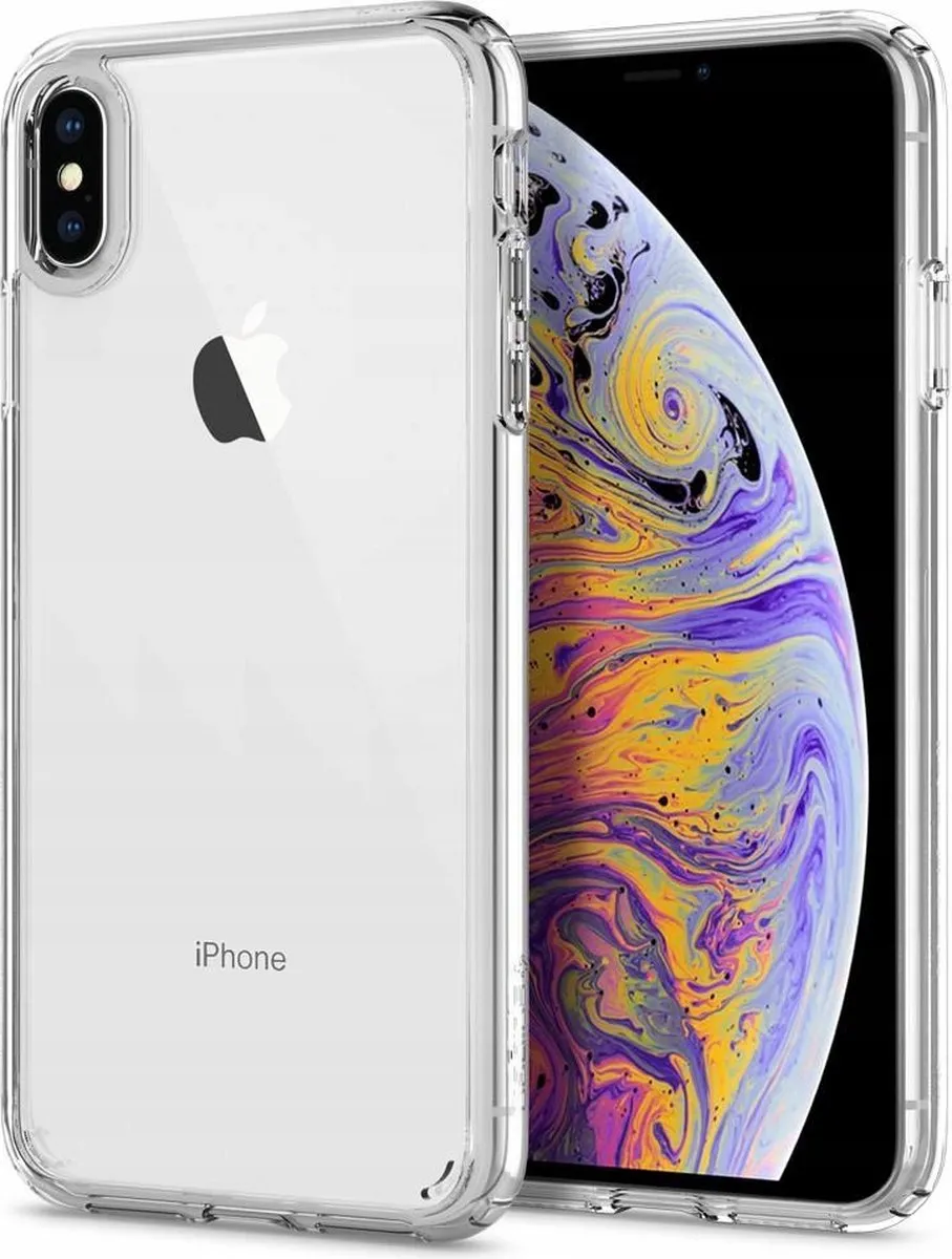Spigen Ultra Hybrid 057CS22127 iPhone XS Hoesje - Transparant