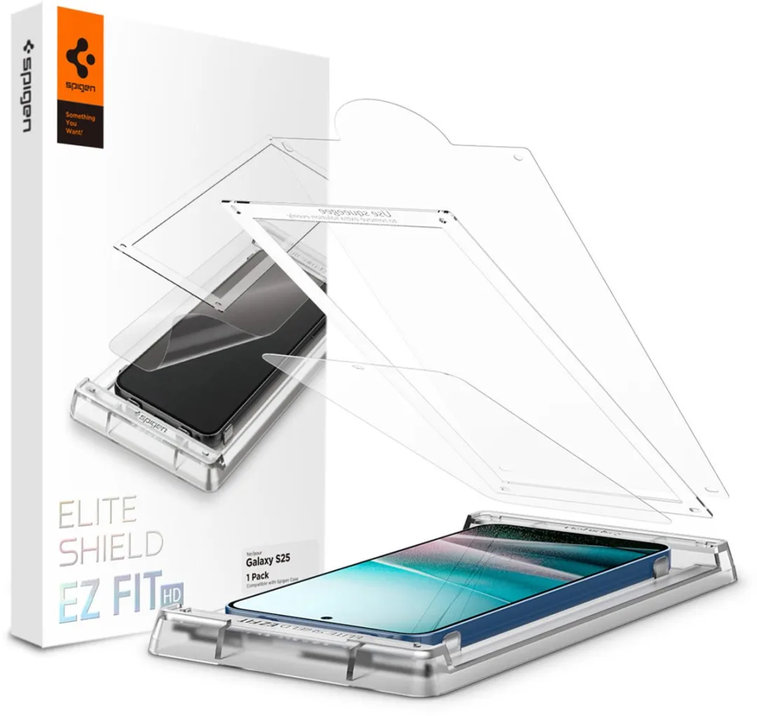Spigen EliteShield EZ Fit Screenprotector Samsung Galaxy S25