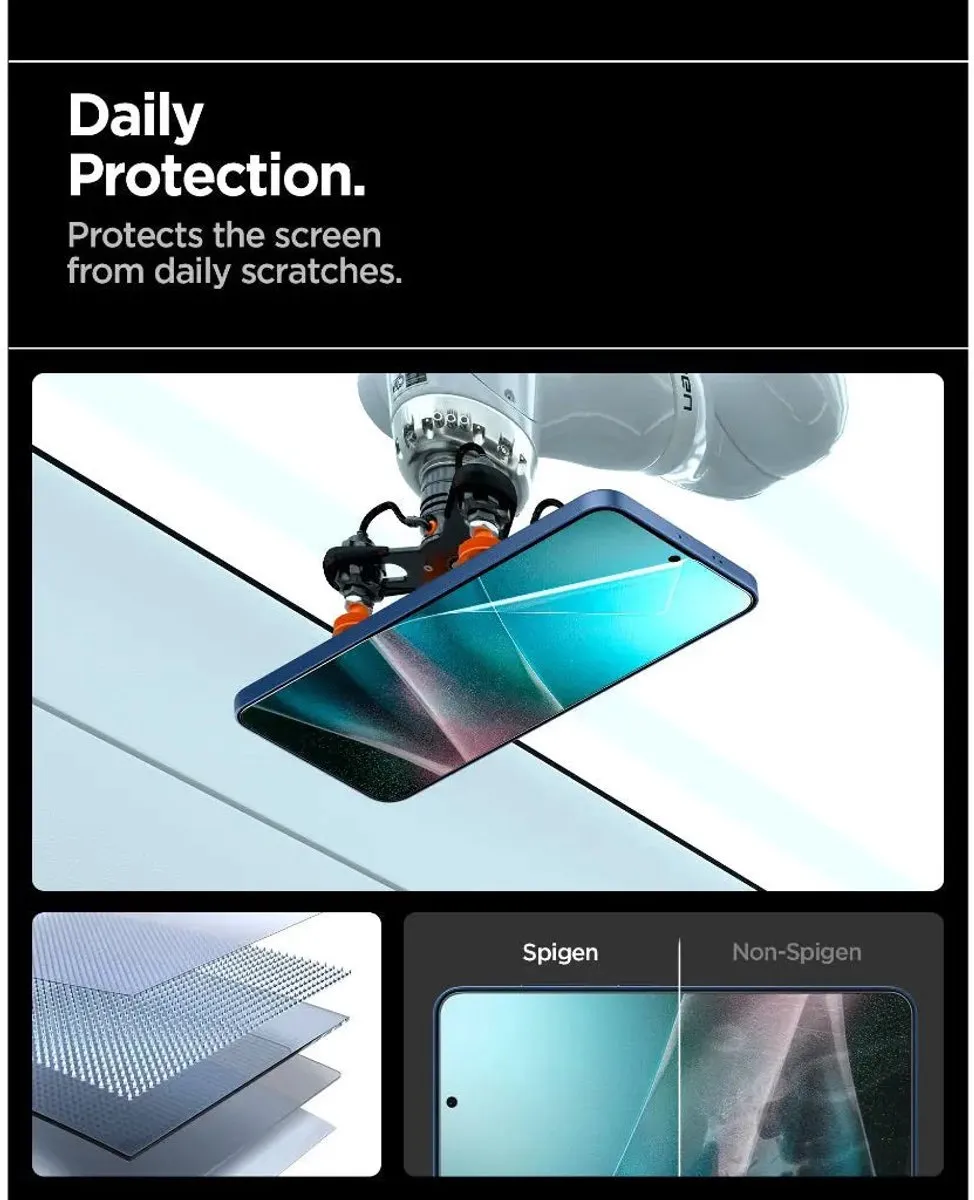 Spigen EliteShield EZ Fit Screenprotector Samsung Galaxy S25 - 1 Stuk - afbeelding 6 van 6