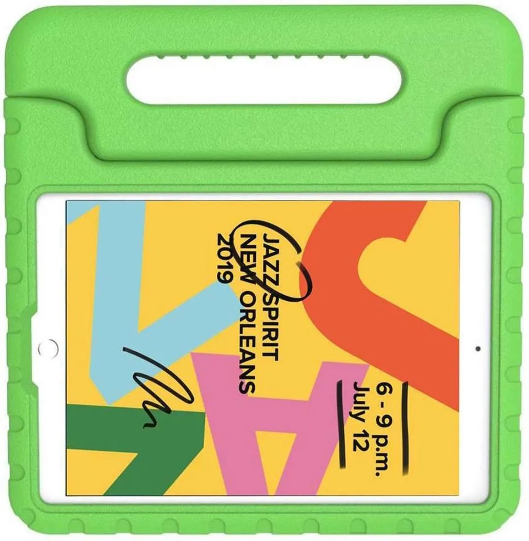 Just in Case Kids Case Stand EVA Hoes iPad 10.2" - Groen