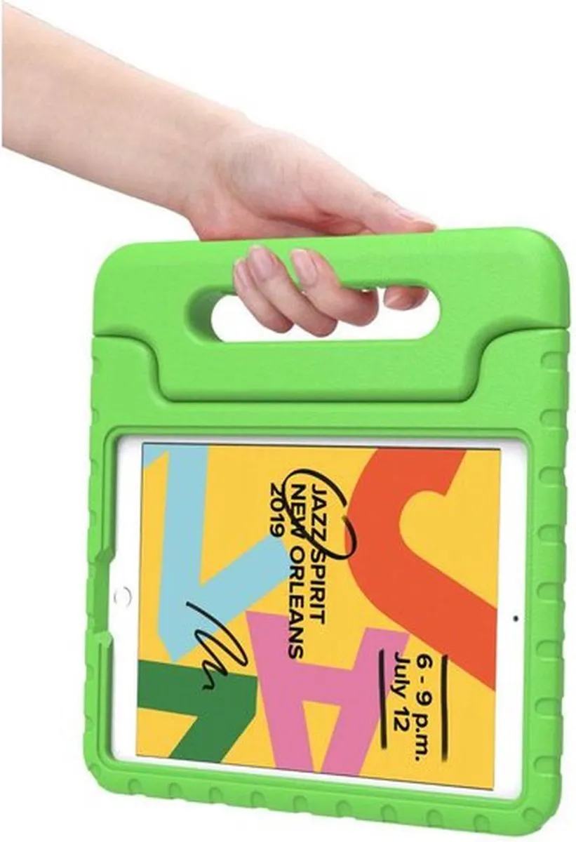 Just in Case Kids Case Stand EVA Hoes iPad 10.2" - Groen - afbeelding 6 van 6