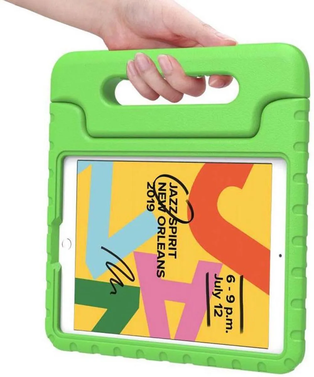 Just in Case Kids Case Stand EVA Hoes iPad 10.2" - Groen