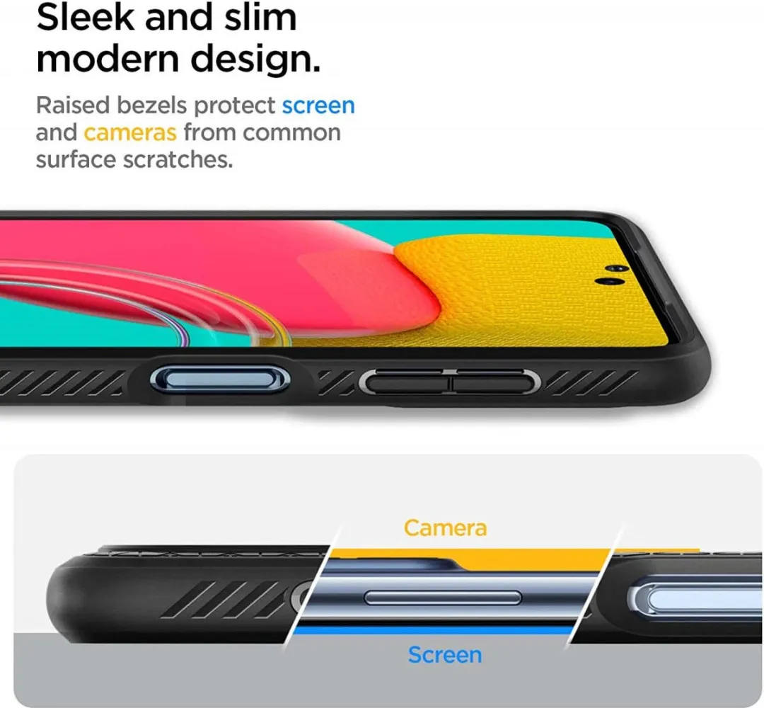 Spigen Liquid Air Hoesje ACS04344 - Samsung Galaxy M53 - Zwart - afbeelding 6 van 6