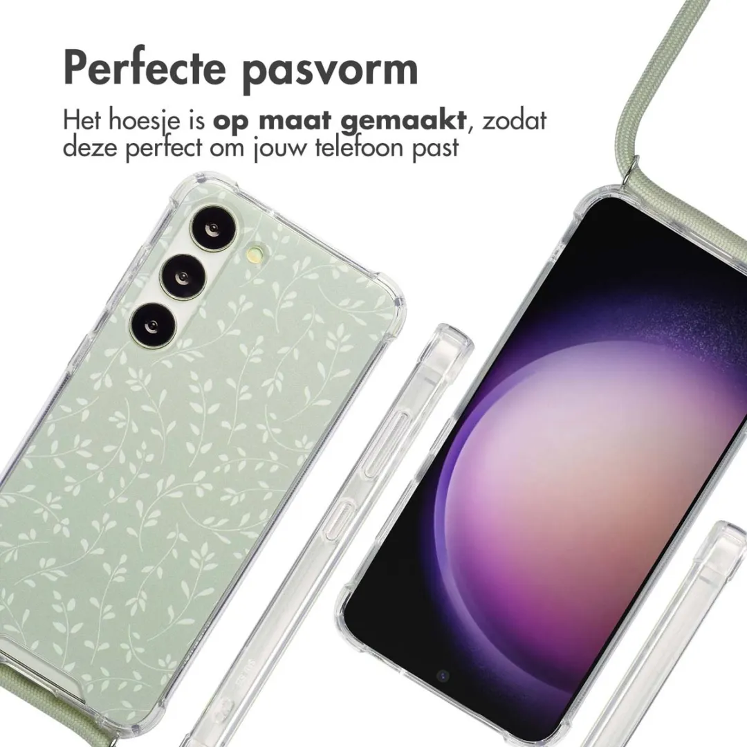 Imoshion Hoesje Samsung Galaxy S23 Smoke Green Flowers - afbeelding 2 van 6