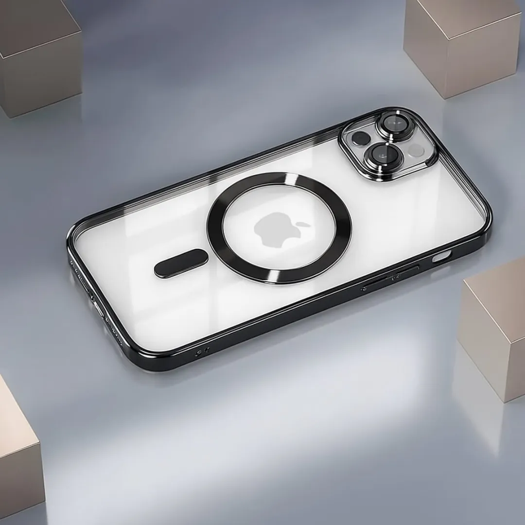 NUVEX iPhone 16 Pro Hoesje - MagSafe - Zwart/Transparant
