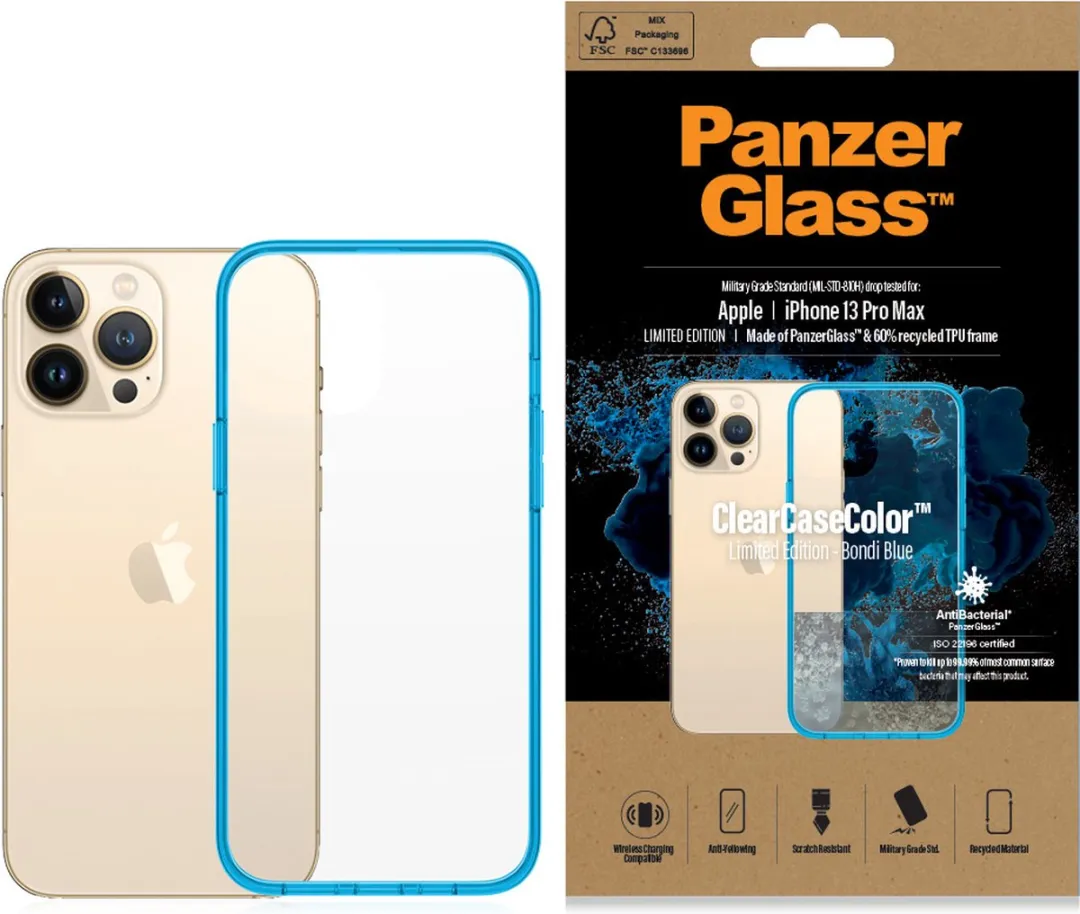 PanzerGlass ClearCaseColor iPhone 13 Pro Max PZ-0341 - Blauw - afbeelding 6 van 6