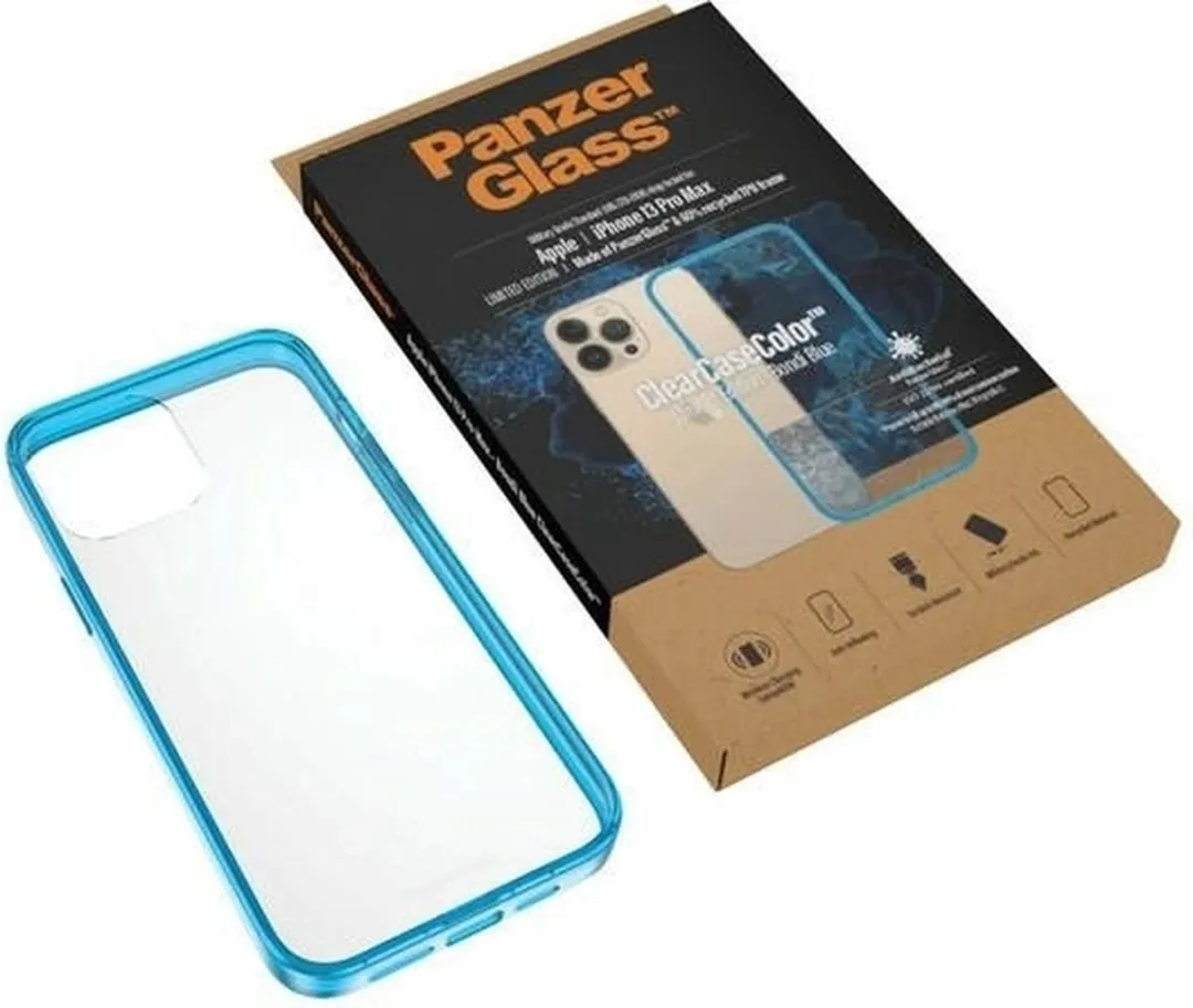 PanzerGlass ClearCaseColor iPhone 13 Pro Max PZ-0341 - Blauw