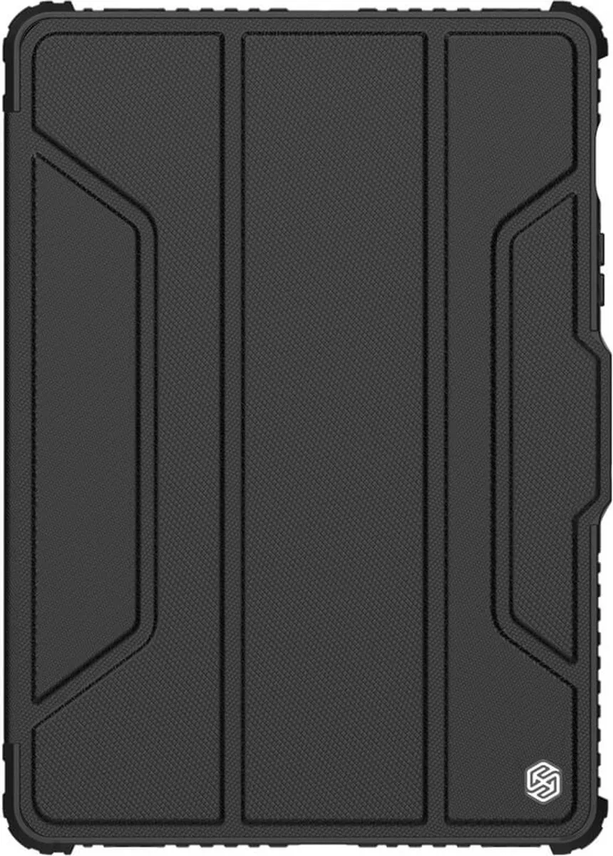 Nillkin PU Leren Extreme Tri-Fold Hoes Samsung Galaxy Tab S7 - Zwart
