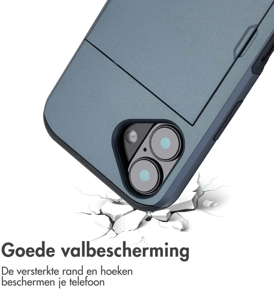 Imoshion Hoesje iPhone 16 - Donkerblauw - 2 Pasjes