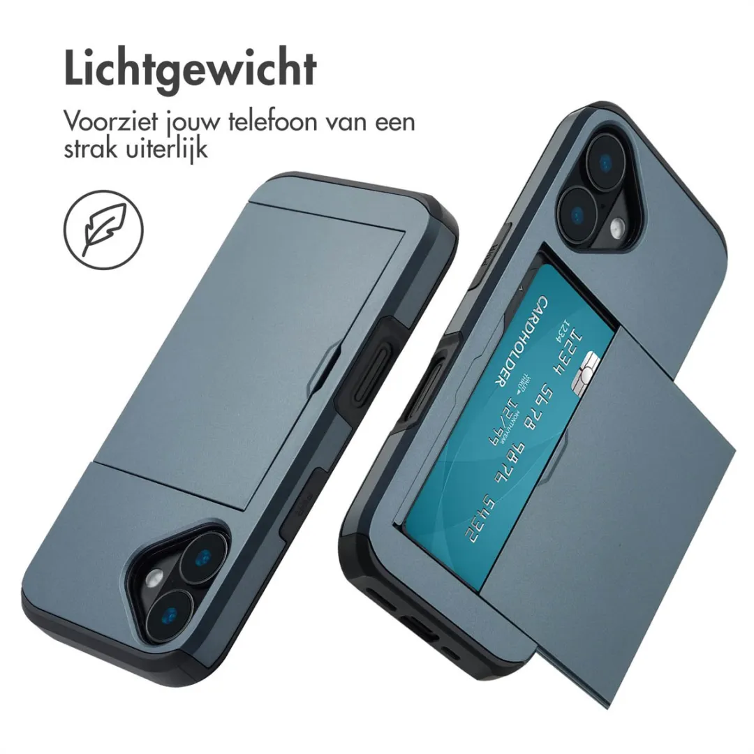 Imoshion Hoesje iPhone 16 - Donkerblauw - 2 Pasjes