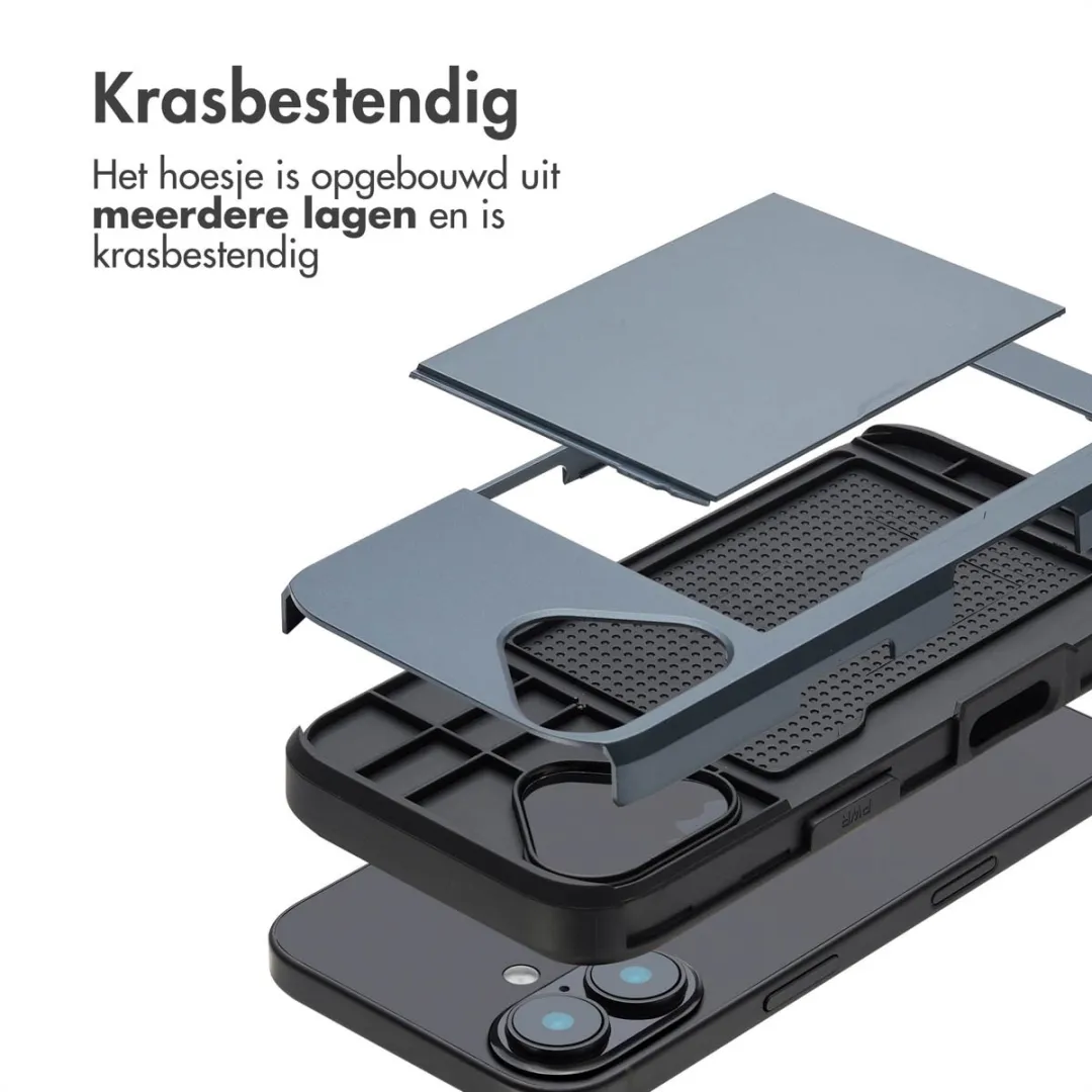 Imoshion Hoesje iPhone 16 - Donkerblauw - 2 Pasjes